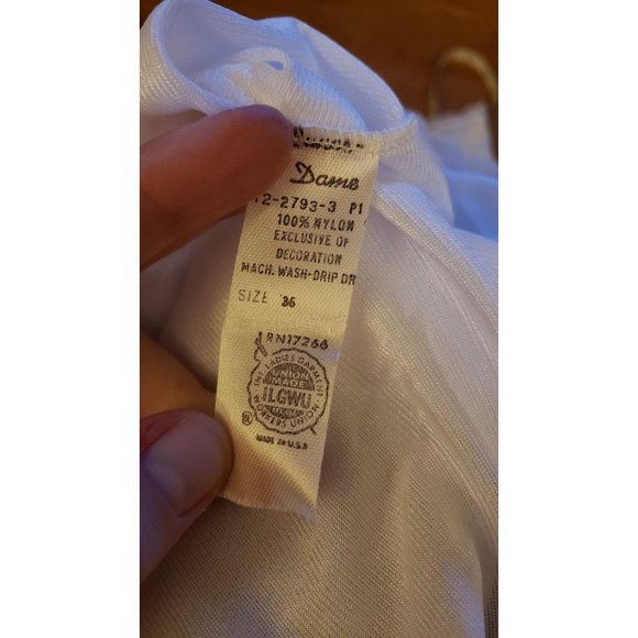 70s/80s‎ White Nylon Slip - Picture 4 of 4